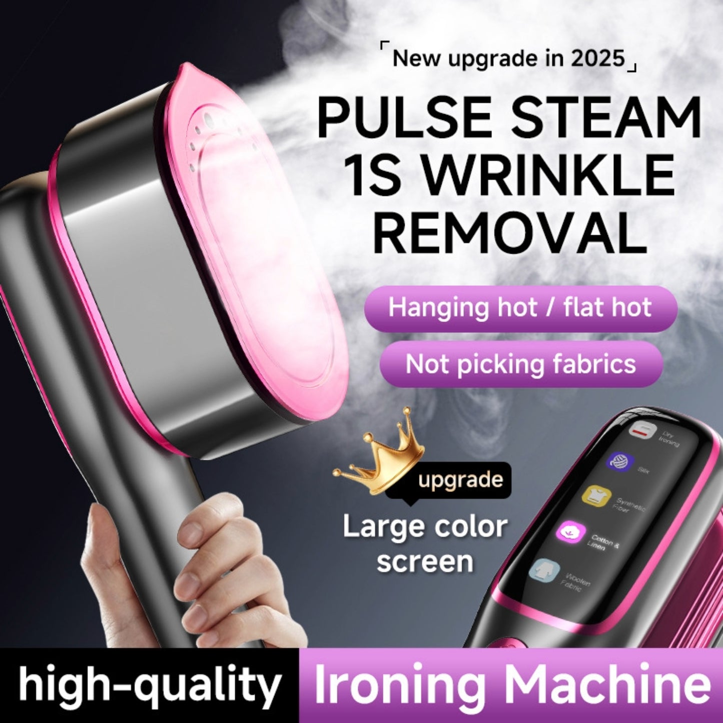 Défroisseur Portable de Voyage, Fer à Vapeur Intelligent - Défrøa 5-en-1